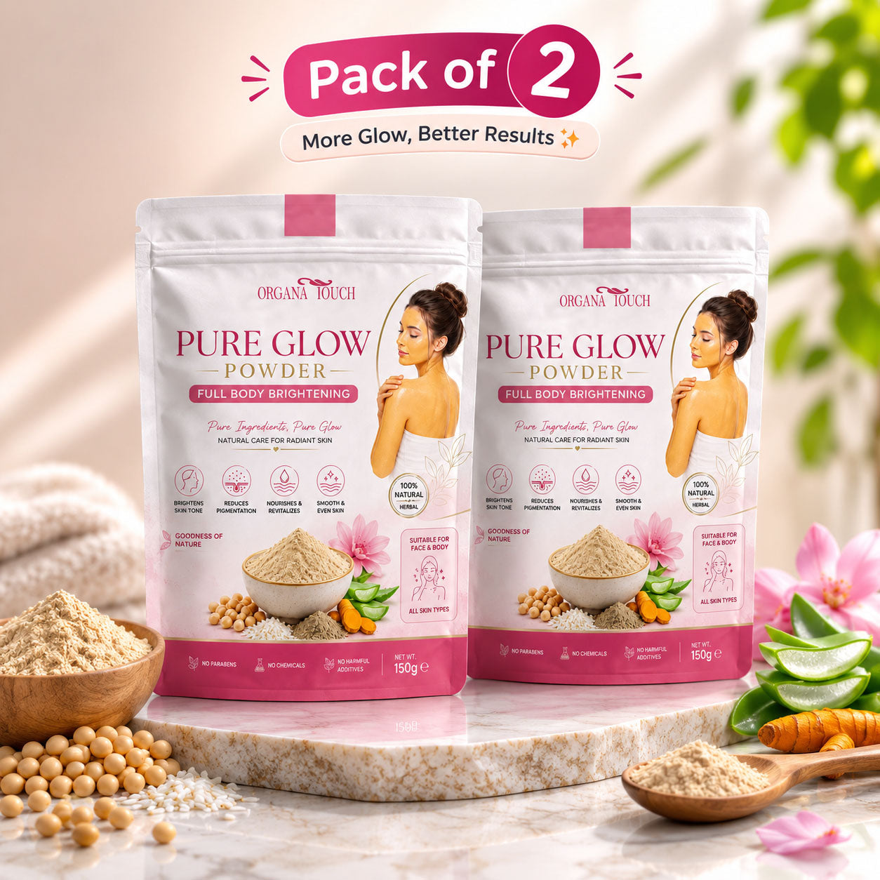 2 Packs Pure Glow
